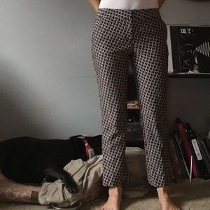Floral ankle pants